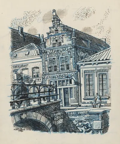 Voorgevel Van Het Museum Te Edam