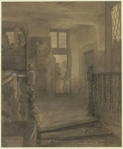 Vor Der Wohnung Anton Radls Im Hinterhaus Des Heerdschen Hauses In Der Friedberger Strase 144