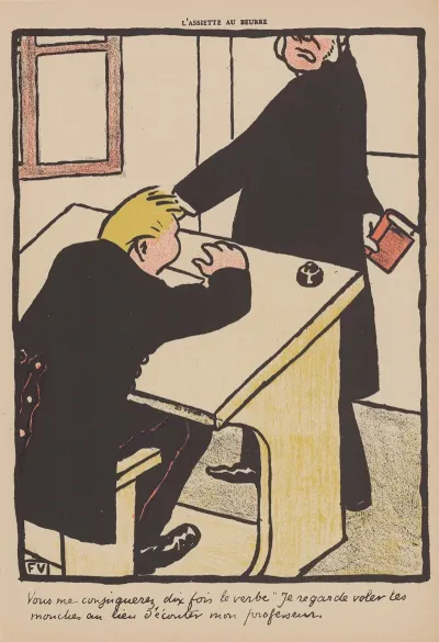Vous Me Conjuguerez Dix Fois Le Verbe Je Regarde Voler Les Mouches Au Lieu Decouter Mon Professeur