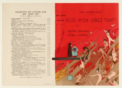 Vous Men Direz Tant Projet De Couverture Du Livre De Tristan Bernard Et Pierre Veber