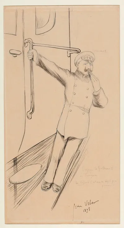 Voyage De Guillaume Ii En Turquie Le Depart Costume De Chef De Gare Pomeranien
