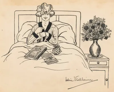 Vrouw Doet Armband Om In Bed