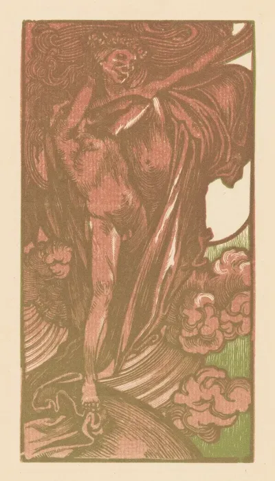 Vrouw En Jongen In De Wolken