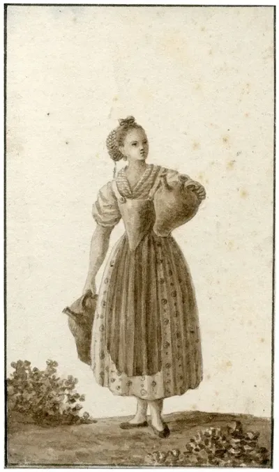 Vrouw In Catalaanse Dracht