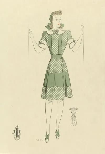Vrouw Met Groene Jurk