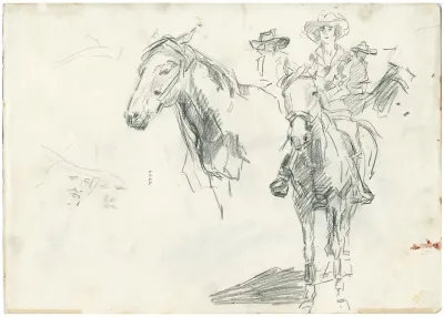 Vrouw Te Paard