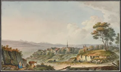 Vue De Constantine Pres Davenche Canton Leman