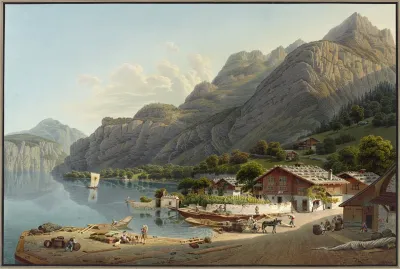 Vue De Fluhlen En Suisse