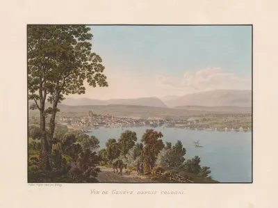 Vue De Geneve Depuis Cologni
