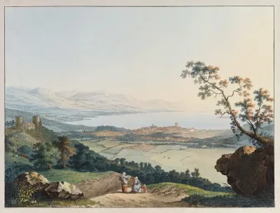 Vue De Geneve Pris Depuis Saconex En Savoie