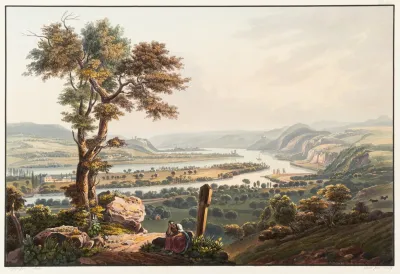 Vue De Karthaus Vers Le Chateau De Stolzenfels