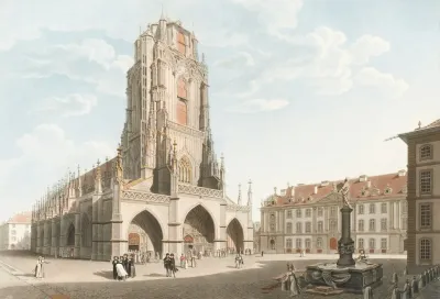 Vue De La Cathedrale De Berne