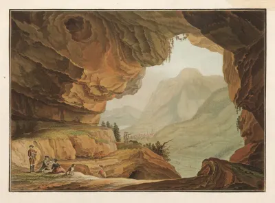 Vue De La Caverne Du Dragon Dans Le Canton Dunterwalden