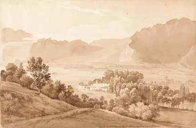 Vue De La Chadou Au Lac De Thoune