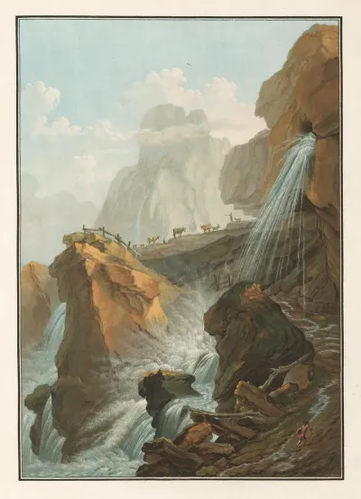 Vue De La Chute Du Torrent De Gelten 2