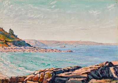 Vue De La Mer Pres De Perros Guirec