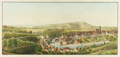 Vue De La Partie Inferieure De La Ville De Berne