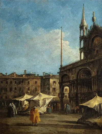 Vue De La Place Saint Marc A Venise
