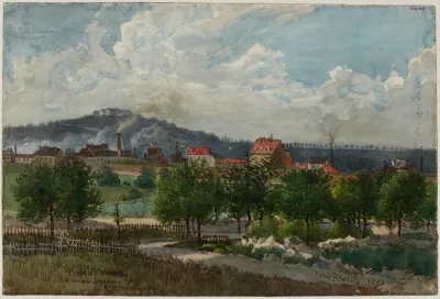 Vue De La Porte De Vanves Prise De La Rue De Bagneux Au Grand Montrouge
