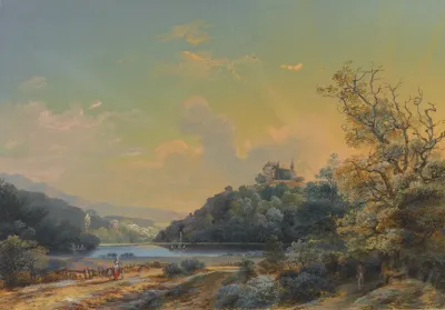Vue De La Solitude Romantique Pres Darlesheim Dans Leveche De Bale