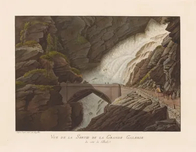Vue De La Sortie De La Grande Galerie Du Cote De Litalie