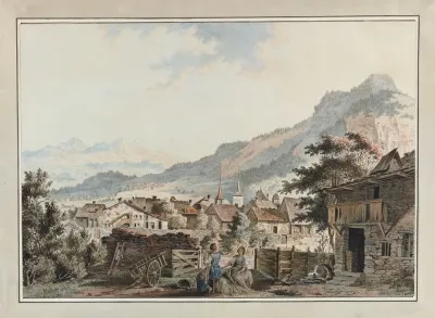 Vue De La Ville Daigle Sur La Route Des Sallines
