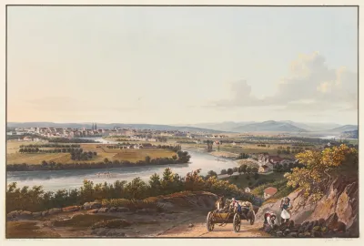 Vue De La Ville De Bale Et De Ses Environs