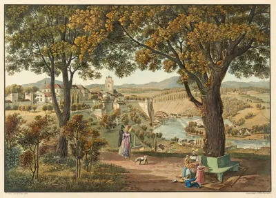 Vue De La Ville De Berne Prise De La Promenade Des Remparts