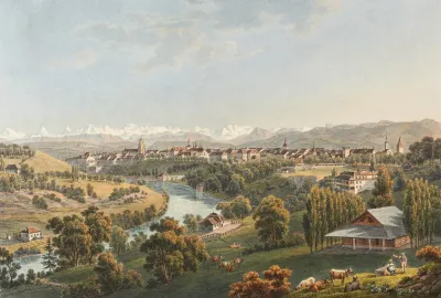 Vue De La Ville De Berne