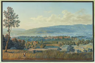 Vue De La Ville De Buren Dans Le Canton De Berne