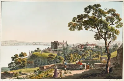 Vue De La Ville De Grandson