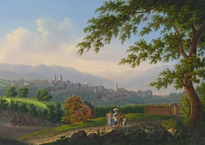 Vue De La Ville De Lausanne
