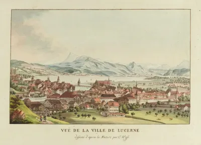 Vue De La Ville De Lucerne