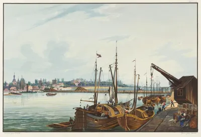 Vue De La Ville De Manheim Et De Ses Environs