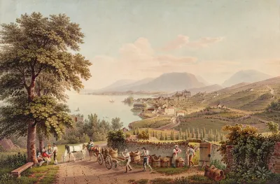 Vue De La Ville De Neuchatel En Suisse 2