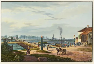 Vue De La Ville De Strasbourg Prise De Kehl