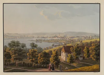 Vue De La Ville De Zurich Depuis Zollikon