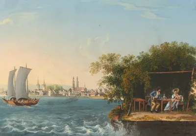 Vue De La Ville De Zurich