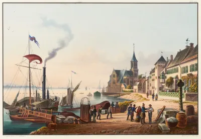 Vue De La Ville Demerich Frontiere Prussienne