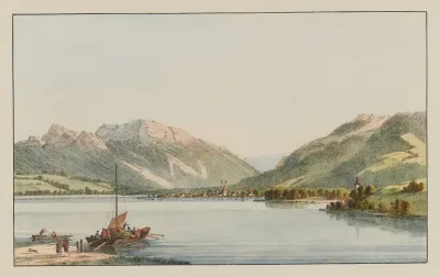Vue De Lachen Sur Le Lac De Zurich