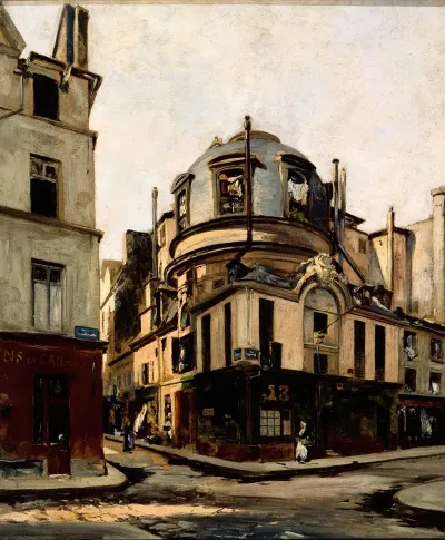 Vue De Lamphitheatre De Lancienne Faculte De Medecine A Langle De La Rue De La Bucherie Et De La Rue De Lhotel Colbert