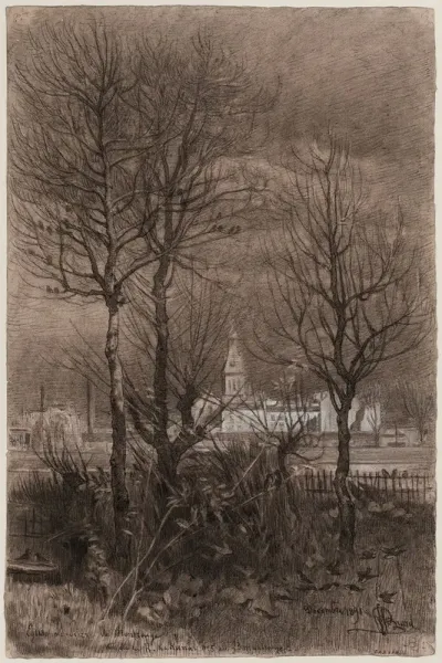 Vue De Leglise Saint Pierre De Montrouge Prise Du Grand Montrouge