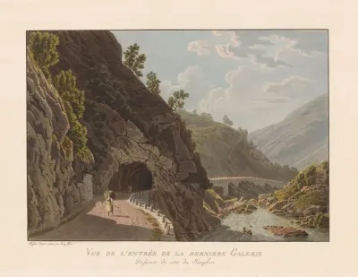 Vue De Lentree De La Derniere Galerie Dessinee Du Cote Du Simplon