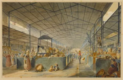 Vue De Linterieur Des Halles