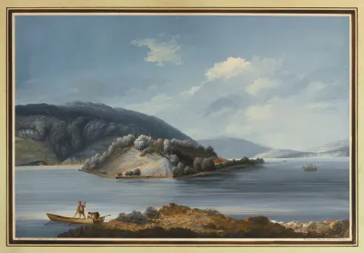 Vue De Lisle De St Pierre Sur Le Lac De Bienne 3