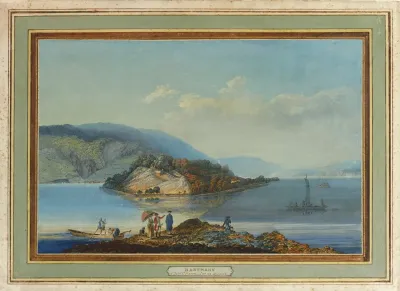 Vue De Lisle De St Pierre Sur Le Lac De Bienne 4