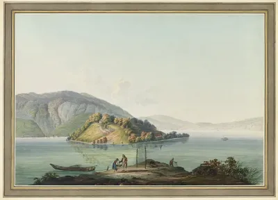 Vue De Lisle St Pierre Sur Le Lac De Bienne 2