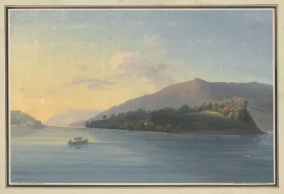 Vue De Lisle St Pierre Sur Le Lac De Bienne