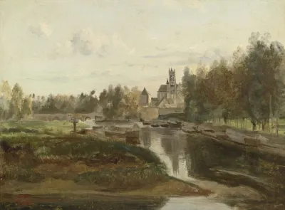 Vue De Moret Sur Loing