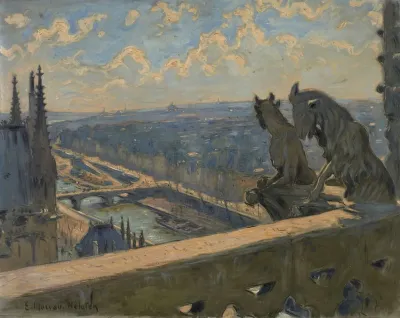 Vue De Paris Prise Depuis La Cathedrale Notre Dame